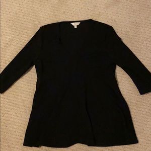 Black Maternity v neck blouse